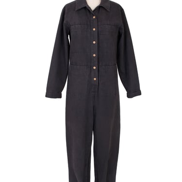 Ilana Kohn Washed Black Canvas Jumpsuit