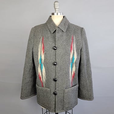 1940s Chimayo Jacket / Chimayo Jacket / Blanket Jacket / Size Medium 