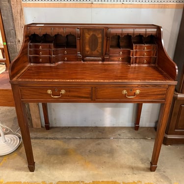 Federal Revival Writing Desk in Solid Cherry with Key