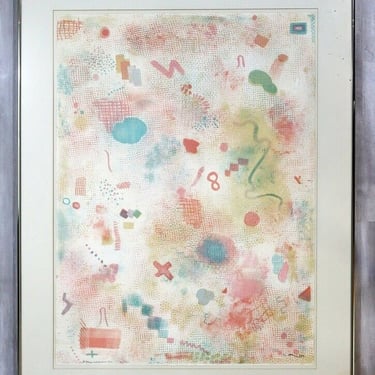 Robert Natkin Abstract Signed Lithograph Framed 