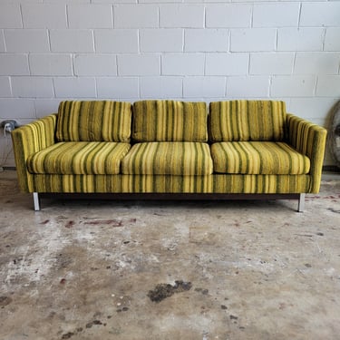 Mid Century Striped Sofa