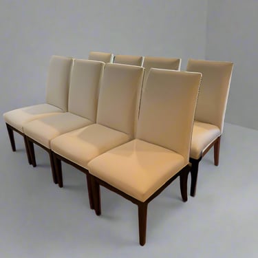 8 Willem Smith Brisa Baja Cerrada Upholstered Dining Side Chairs SH265-7