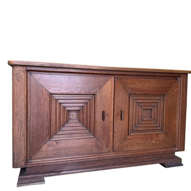 French Art Deco Oak Sideboard