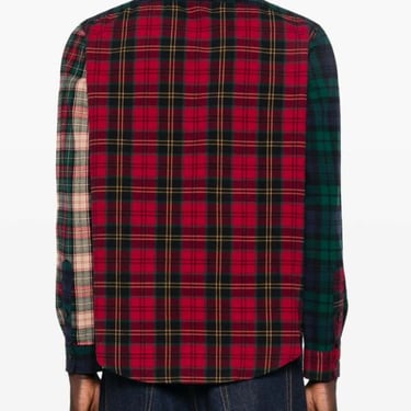 Polo Ralph Lauren Plaid Color Block Shirt - Taupe Brown/Multicolour