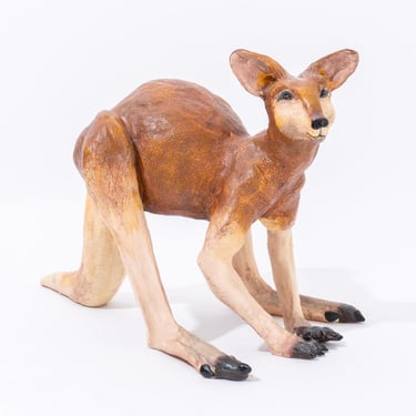 Standing Kangaroo Resin Sculpture
