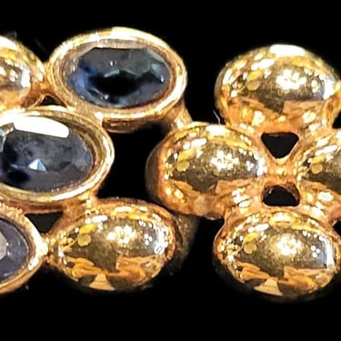 Vintage Napier Gold Tone jewel tone crystals bracelet 