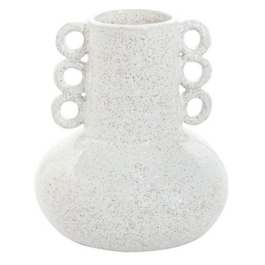 Odella Speckled White Vase