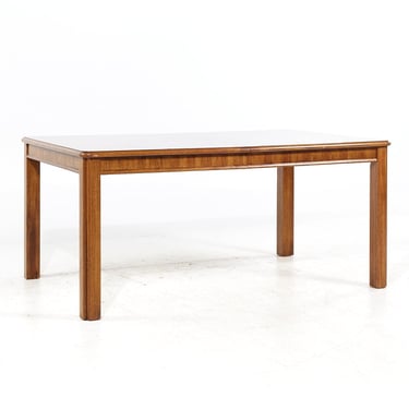 Thomasville Contemporary Walnut Expanding Dining Table with 2 Leaves -  Contemporary 