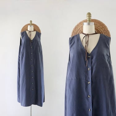 oversized soft blue sack dress 