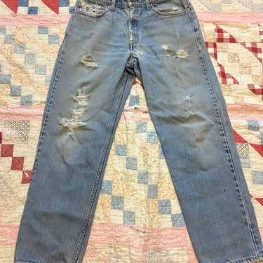 Vintage 90s Levis 550 distressed 34 waist by TimeBa