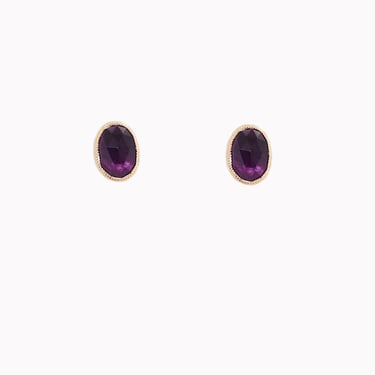 Juicy Oval Amethyst Studs