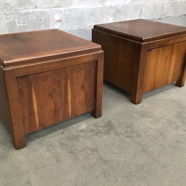 Lane Walnut Side Tables (Seattle)