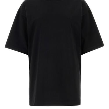Balenciaga Woman Black Cotton Oversize T-Shirt