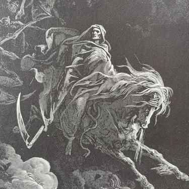 Gustave Doré The Deluge Original Engraving Book Illustration 