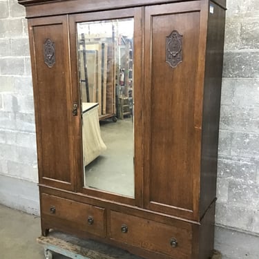 Antique Oak Armoire (Seattle)