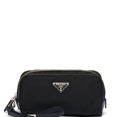 Prada Men Re-Nylon And Brushed Leather Pouch