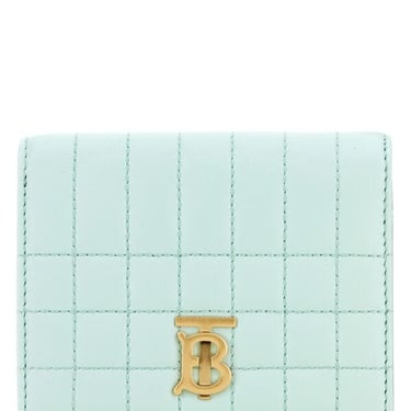 Burberry Women Pastel Light-Blue Nappa Leather Small Lola Wallet