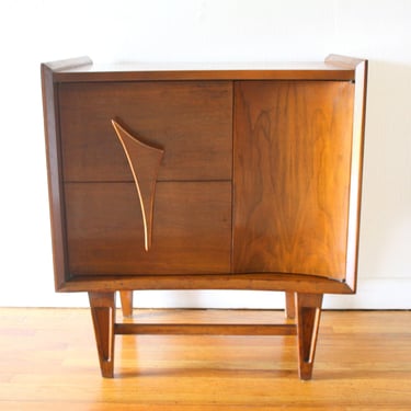 Mid Century Modern Side End Table Nightstand by Genova