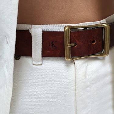 Vintage Calvin Klein Cognac Belt