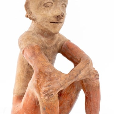 Nayarit Pre-Columbian Seated Male Figure