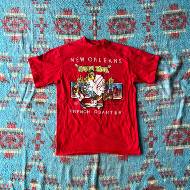 Vintage 1990s New Orleans French Quarters Party Time Beefy T Shirt 