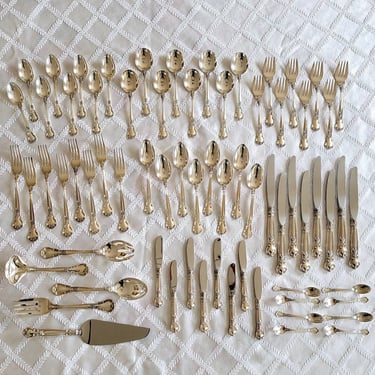 Gorham Chantilly Sterling Silverware Set - 8 place settings - 69 total pieces 