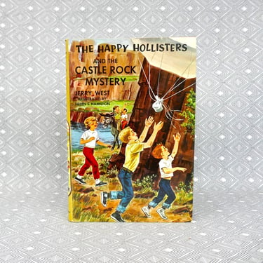 The Happy Hollisters and the Castle Rock Mystery (1963) by Jerry West - Nice Hardcover - Vintage children's book 
