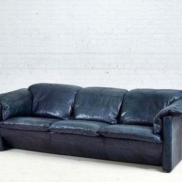 Vintage Two-Seater Lotus Sofa in Beige Buffalo Leather by N. Eilersen,  1970s for sale at Pamono