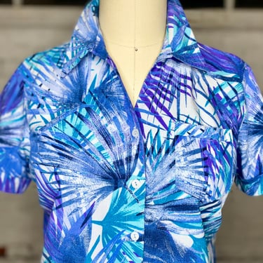 1980’s Tropical Print Blouse 