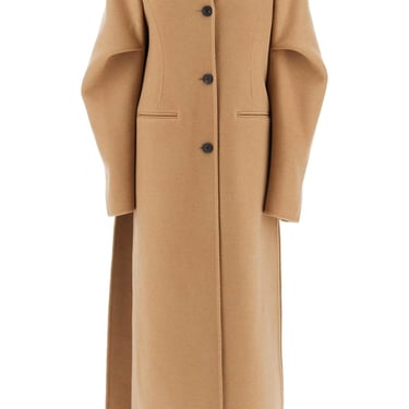 Khaite Long Coat With Deep Side Slits Women