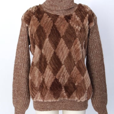 Giancarlo Ripa Mohair & Fur Sweater