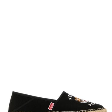 Kenzo Men Black Canvas Kenzo Lucky Tiger Espadrilles