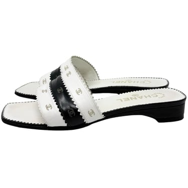 Chanel Black and White Logo Slides