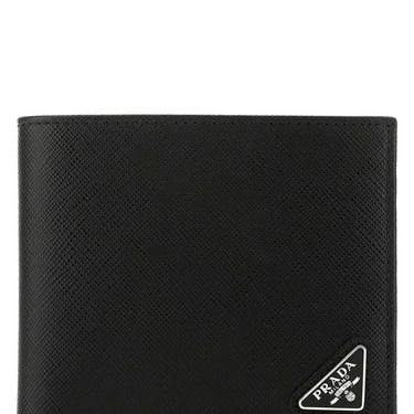 Prada Men Black Leather Wallet