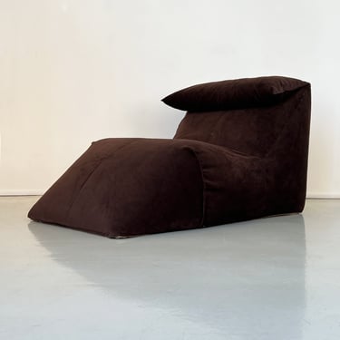 1970s Brown Mario Bellini Le Bambole Lounge Chair