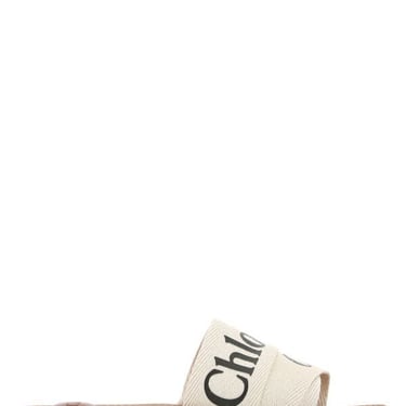 Chloe Women Sand Linen Woody Slippers