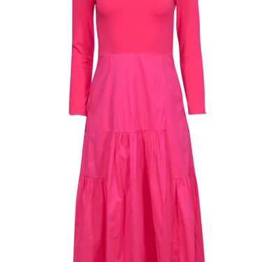 Tuckernuck - Pink Marissa Midi Off Shoulder Dress Sz S