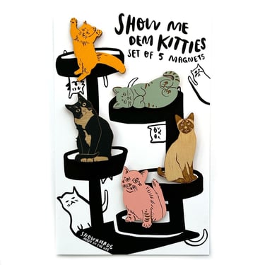 Show Me Dem Kitties Magnet Set