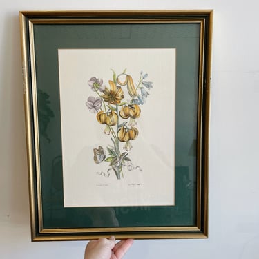 Jo Jacobus de Rubeis Stamped Floral Lithograph, A4