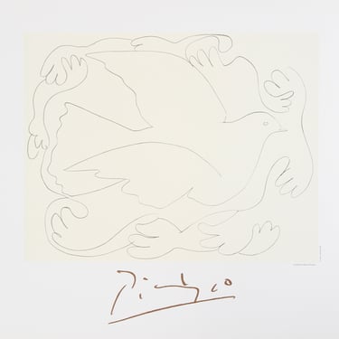 Etudes de Mains et Colombe by Pablo Picasso, Marina Picasso Estate Lithograph Poster 