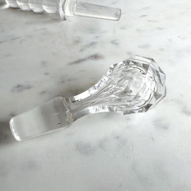 Antique Crystal Decanter Stopper 1800s Vintage Crystal Decanter Stopper Only Replacement Stopper Antique Barware Glass Stopper 