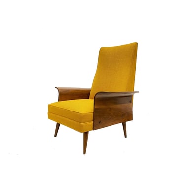 Vintage MCM Lounge Chair In Mustard 