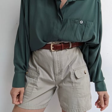 90s Stone Khaki Cargo Shorts