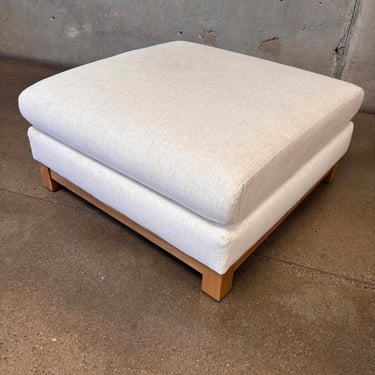 Pacific Wood Ottoman By Crate &amp; Barrel
