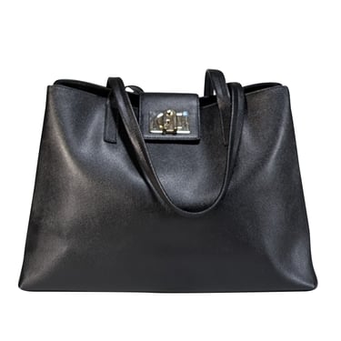 Furla - Black Saffiano Leather Tote Bag