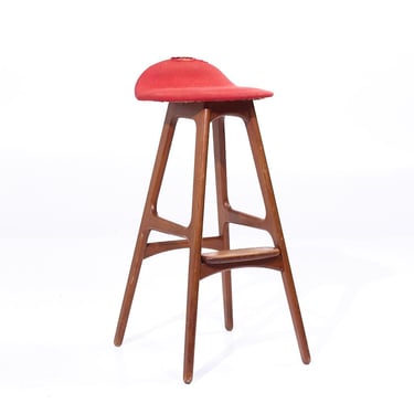 Erik Buch Mid Century Bar Stool - Single - mcm 