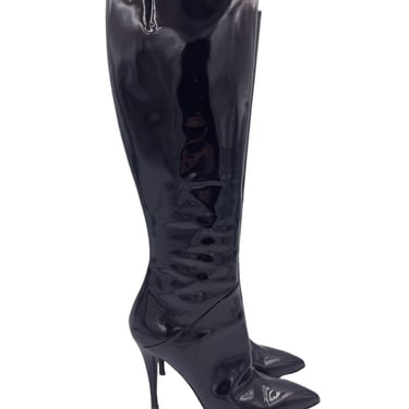 Guiseppe Zanotti Patent Leather Pointed Toe Boot 