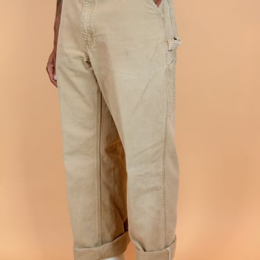 Reclaimed Tan Carhartt Carpenter Workwear Pants Trousers | 34x34 35x34 36x34 