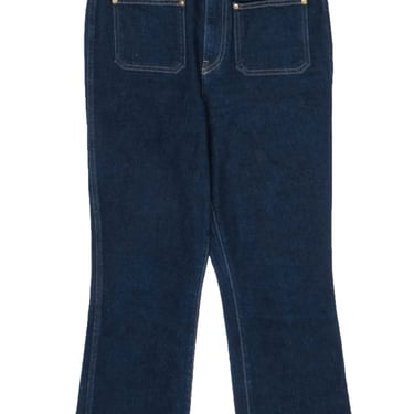 Khaite - Dark Wash Blue Denim Jeans w/ Patch Pockets Sz 10