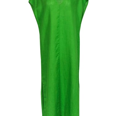 Massimo Dutti - Lime Green Short Sleeve Linen Dress Sz XS/S